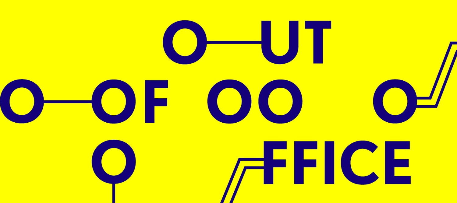 Poster der Ausstellung Out of Office